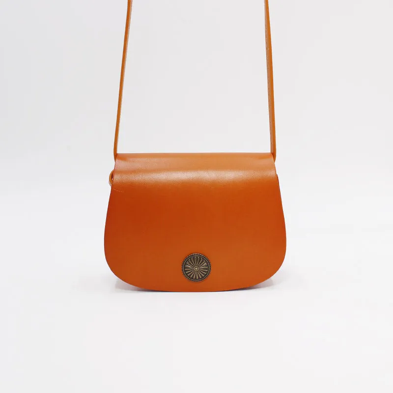 Womens Green Leather Saddle Bag Crossbody Bags Leather Shoulder Bag