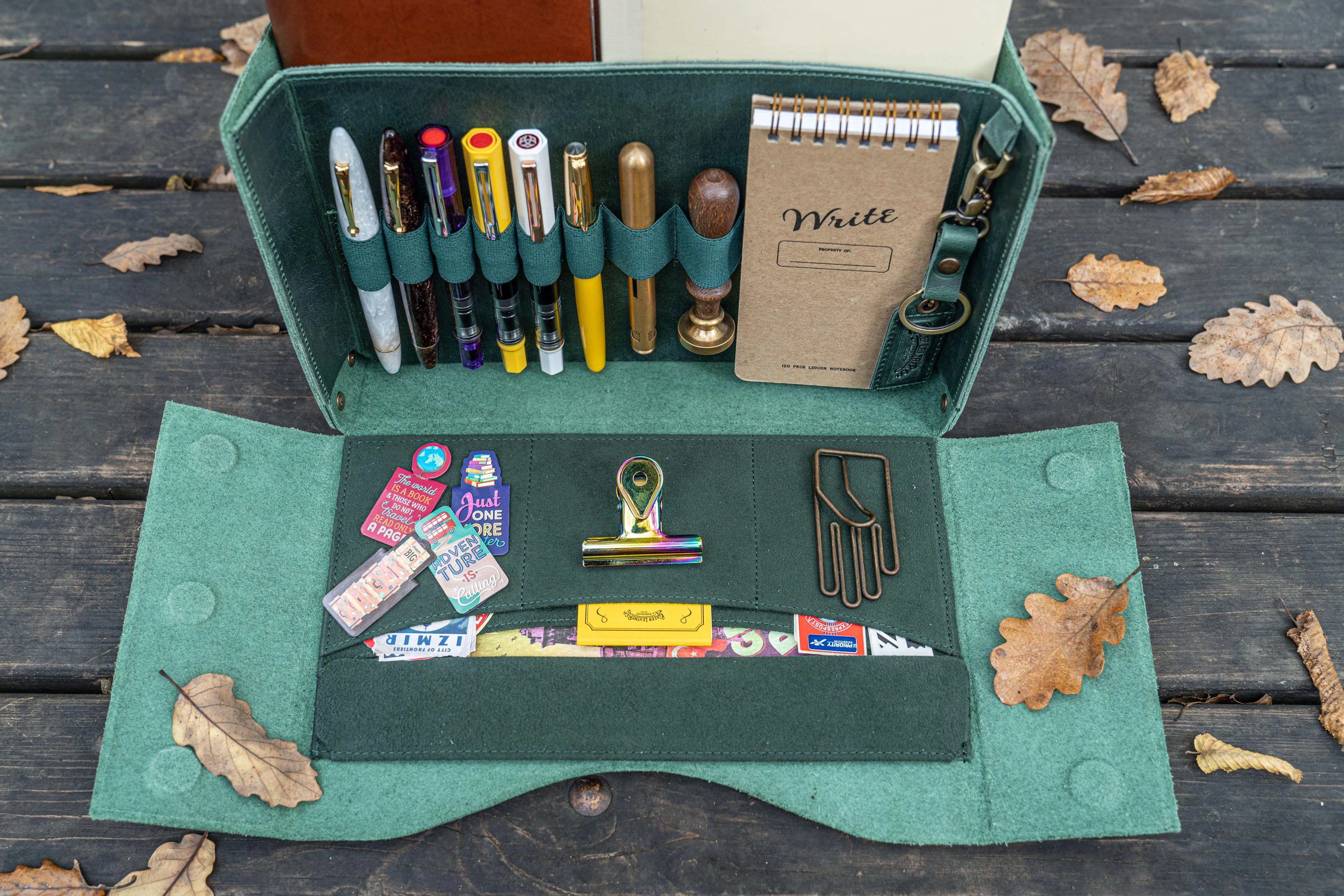 Writer's Medic Bag -  Crazy Horse Forest Green