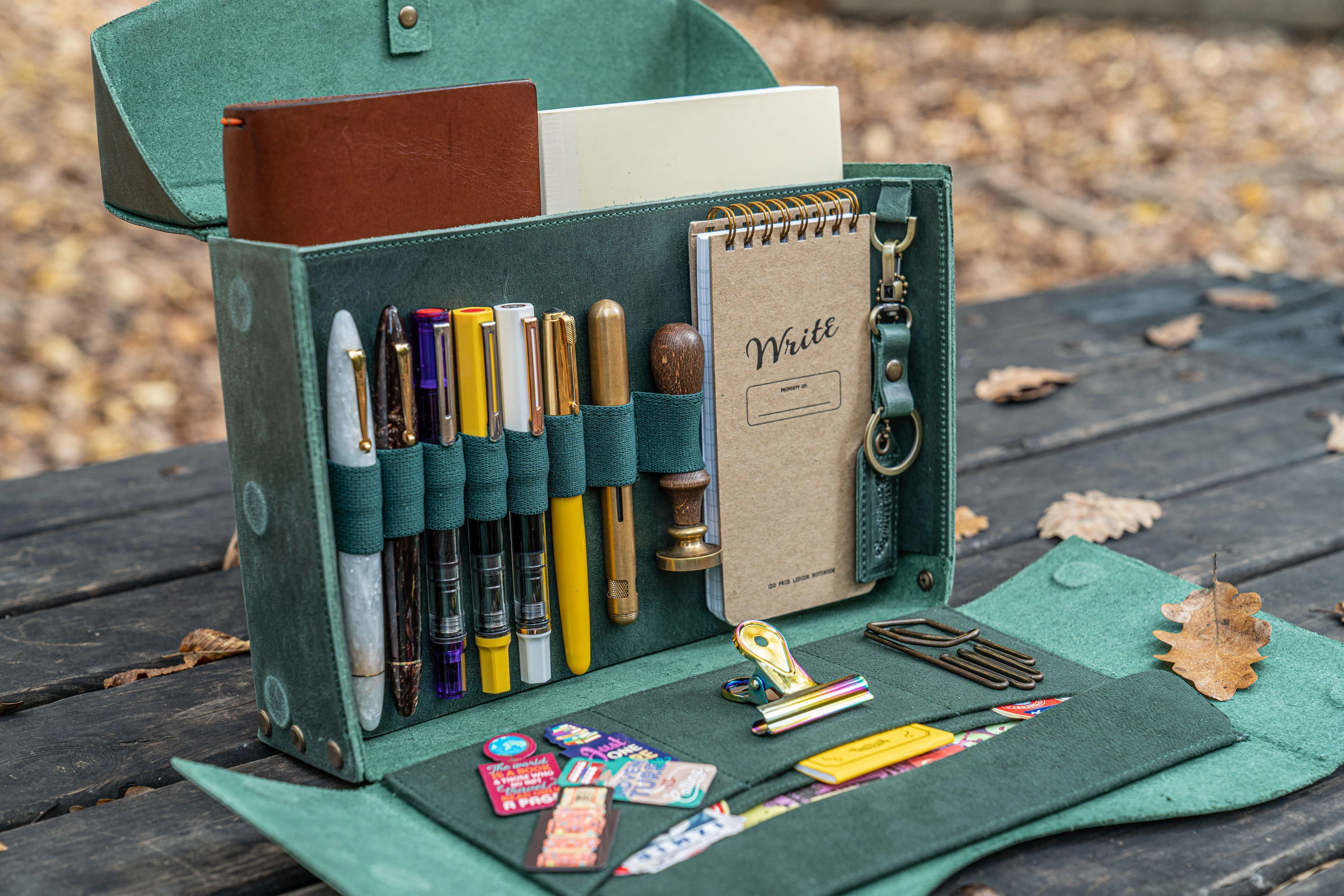 Writer's Medic Bag -  Crazy Horse Forest Green