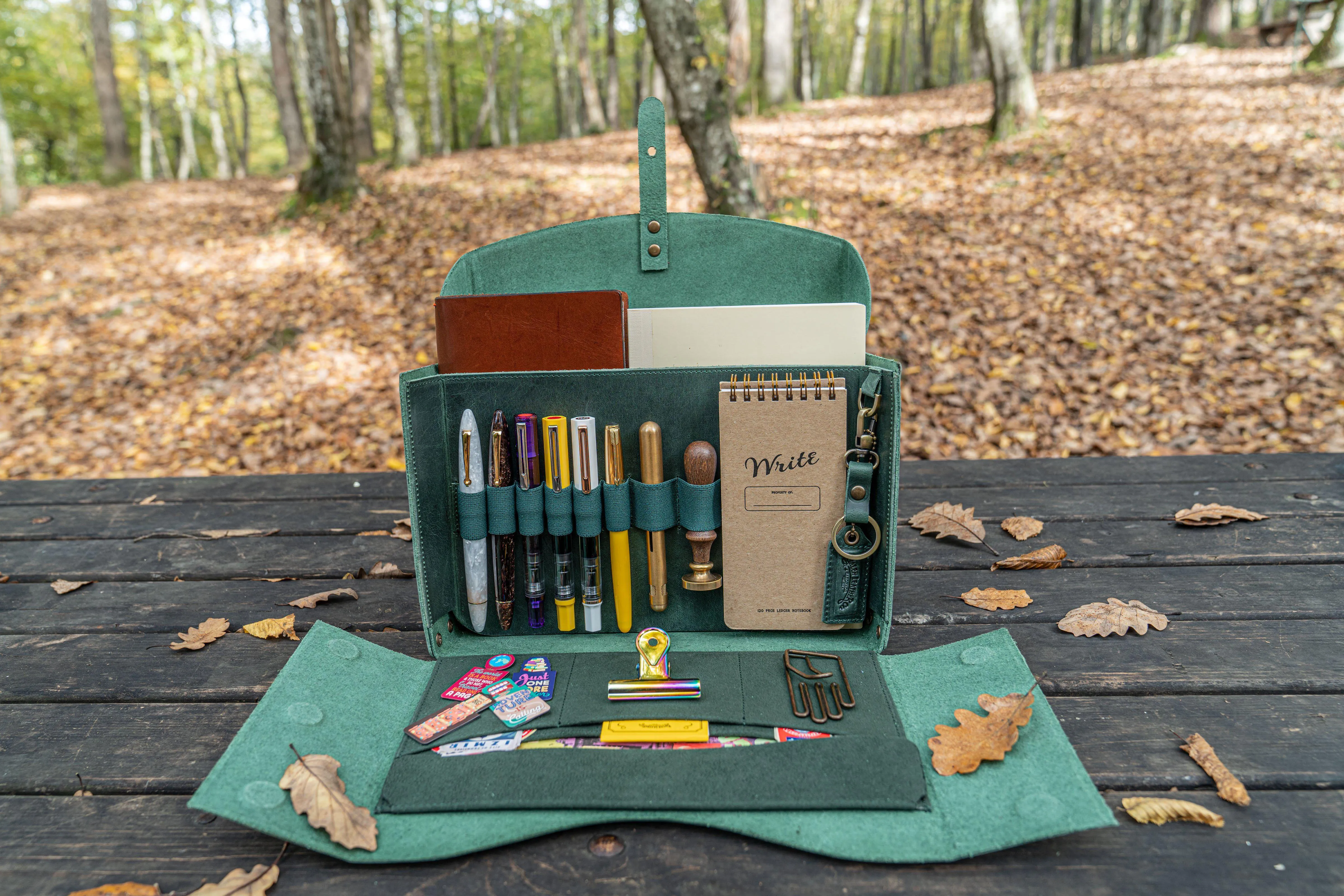 Writer's Medic Bag -  Crazy Horse Forest Green