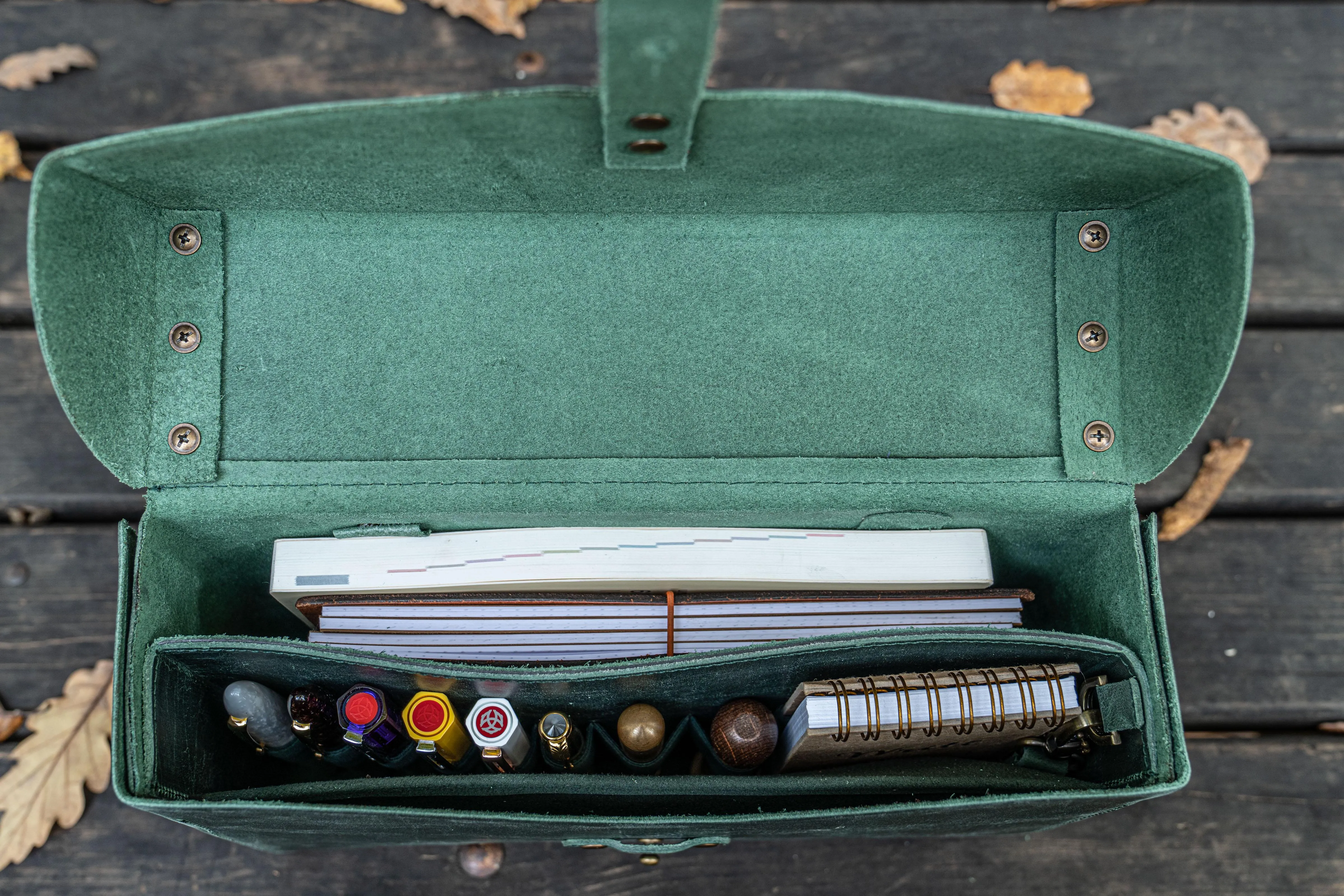 Writer's Medic Bag -  Crazy Horse Forest Green