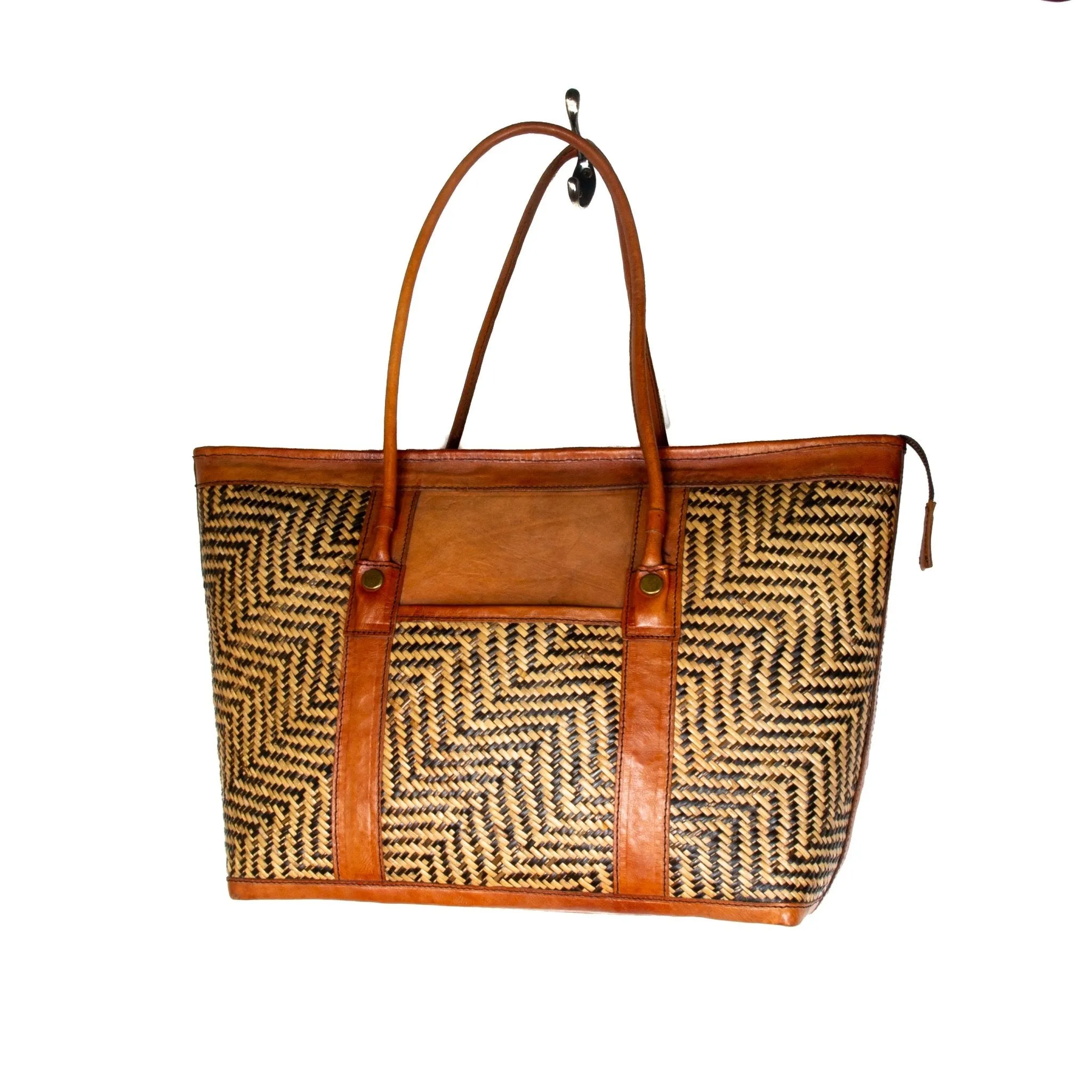 Zig Zag Rattan Sidebag