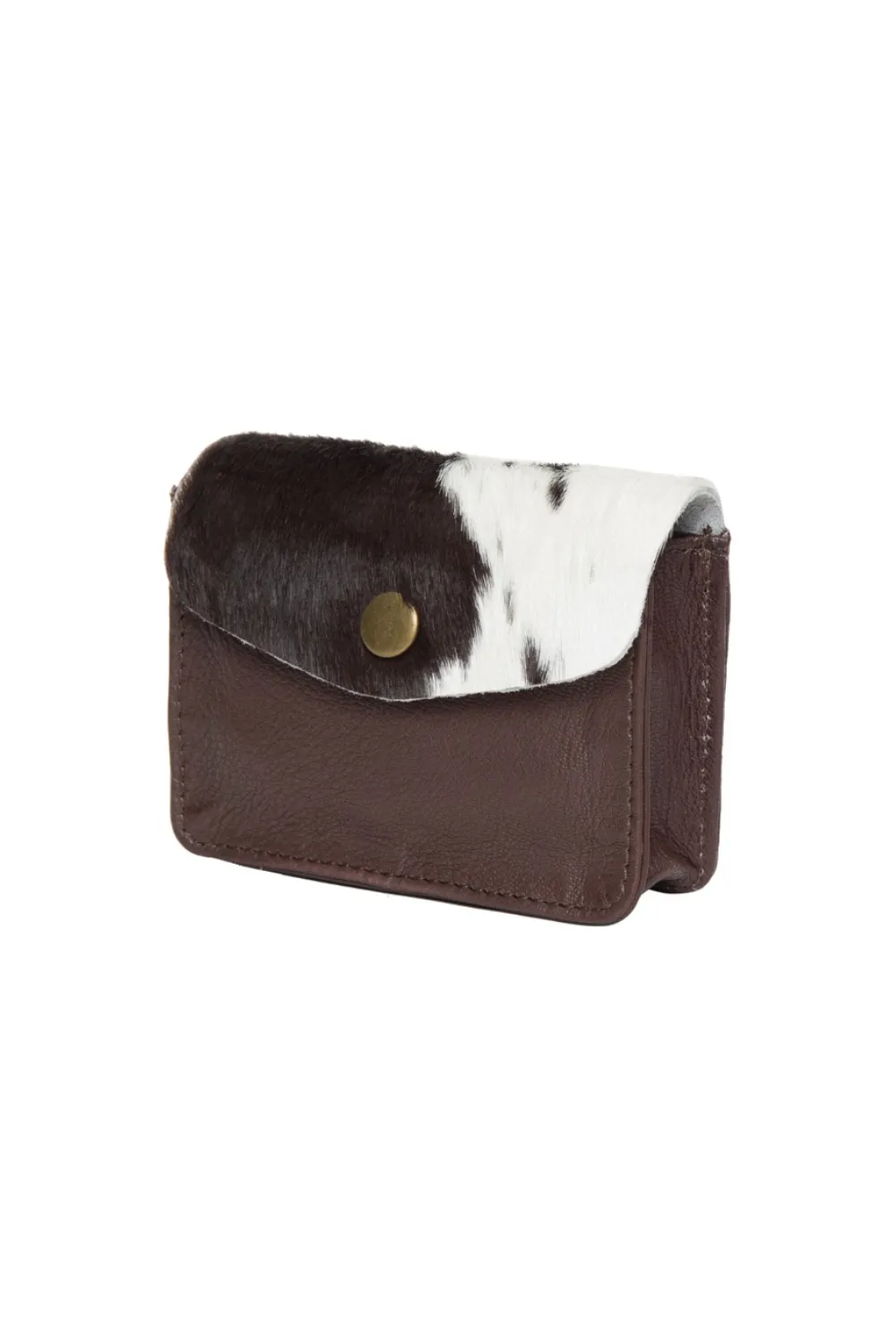 Ziva Tan & White Hairon Coin Purse